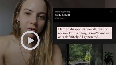 where to watch bobbi althoff deep fake|bobbi althoff podcast.